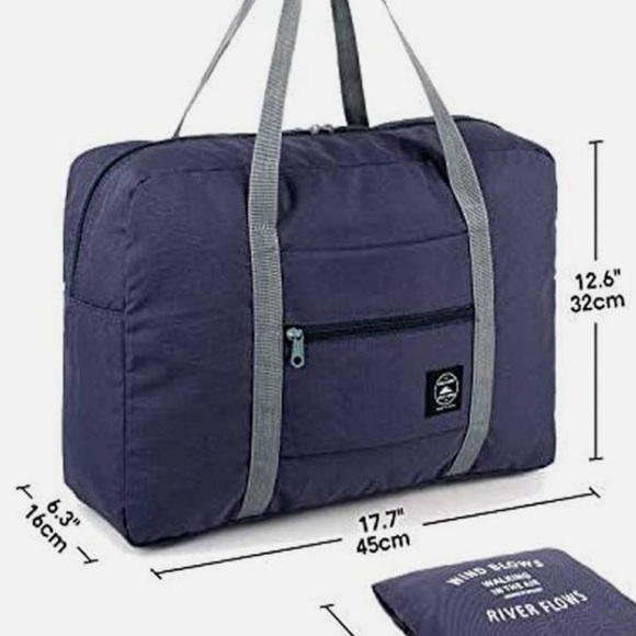 Pink Foldable Waterproof Compact Travel Duffle Bag NWT - Picture 8 of 8